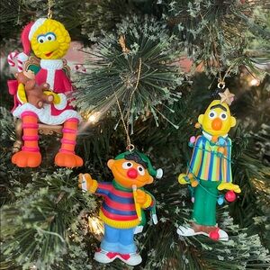 Disney Character Magic Christmas Ornament Trio~Big Bird, Bert, Ernie by Groiler
